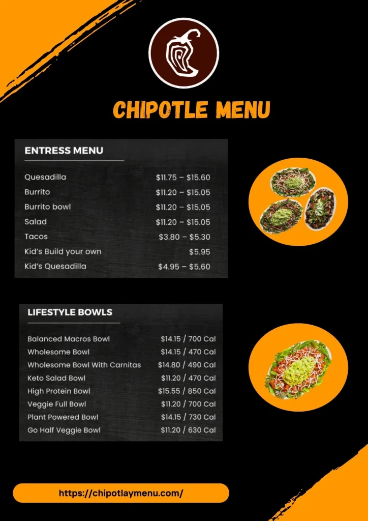 Chipotle Menu 1